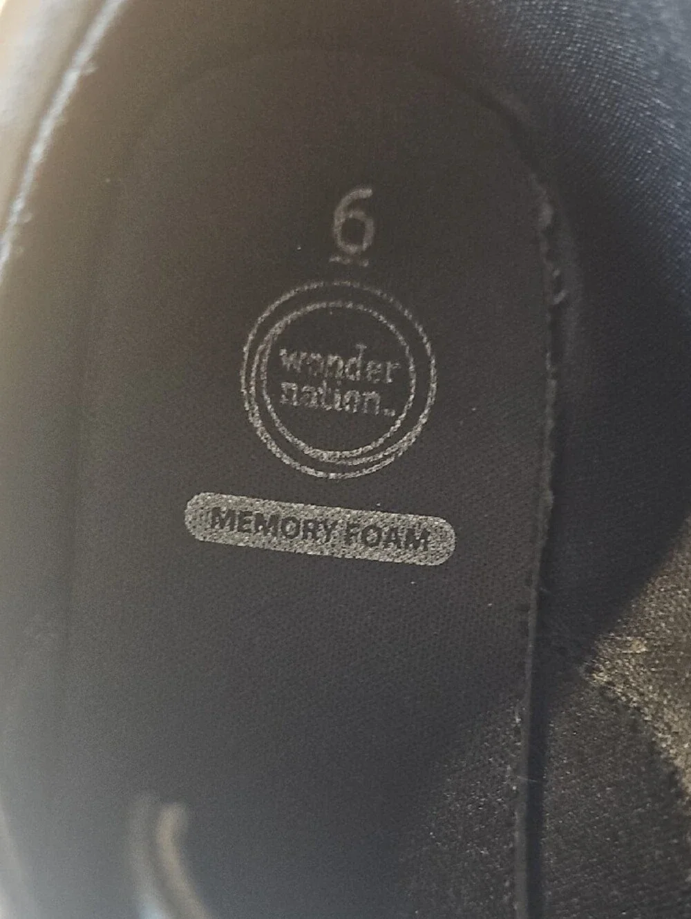 wonder nation Black Leather Lace-Up Oxford Shoes